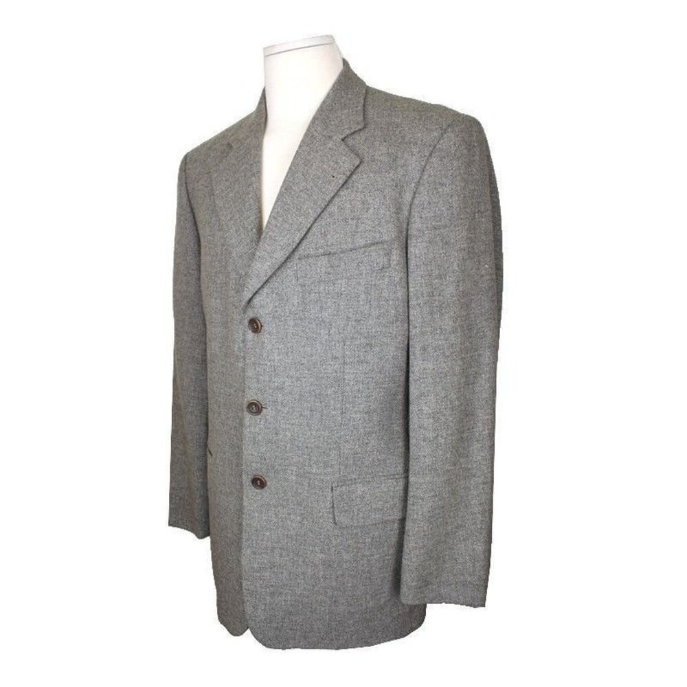 Gray Wool Men's Jacket - image 2